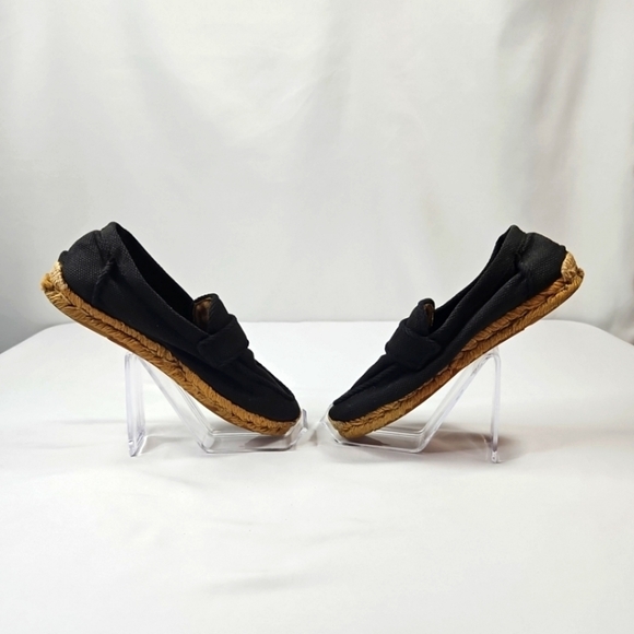 Hermes Black Espadrilles Loafers Size 36 - Picture 7 of 9